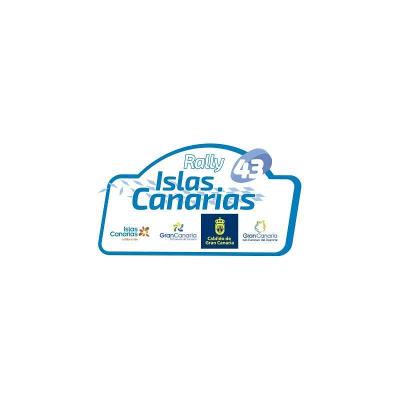 Placa 2019 Rally Islas Canarias pequeña