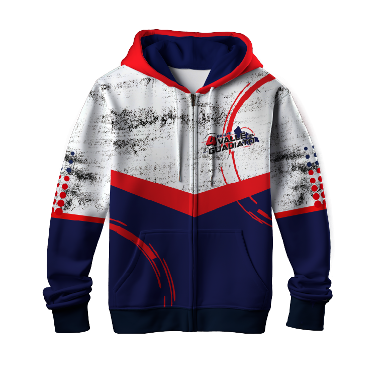 Sudadera 4º Rallye Valle del Guadiato FULL PRINT "azul"