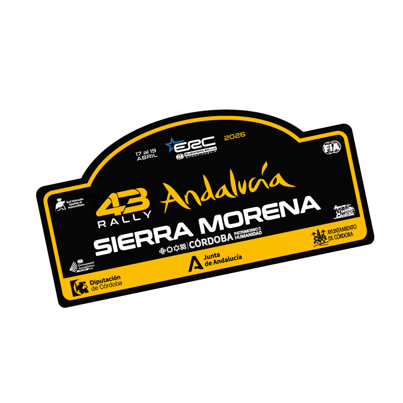 Placa adhesivo 43º Rallye Sierra Morena
