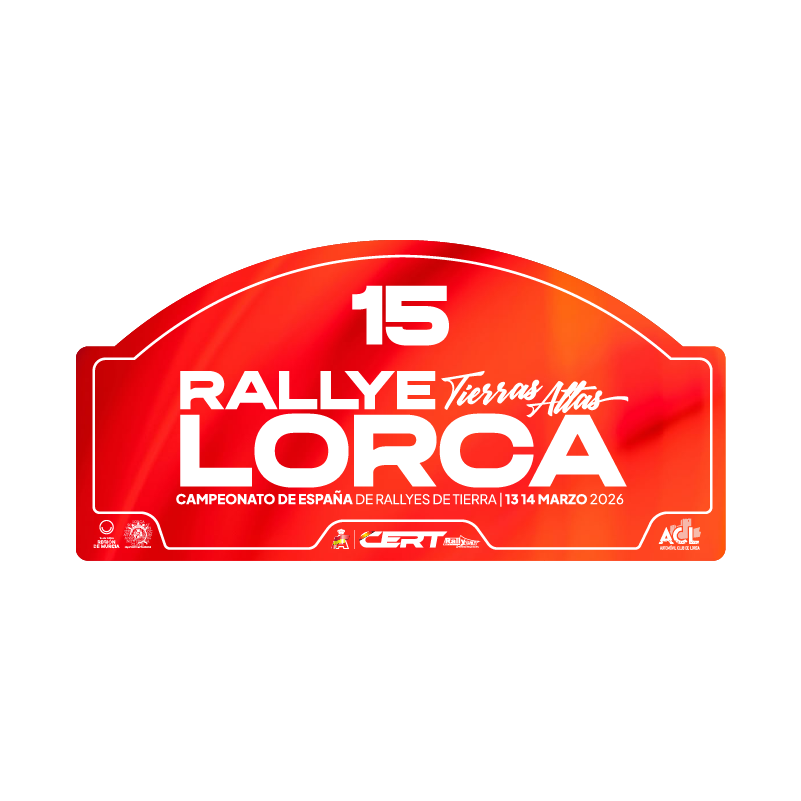 Placa adhesivo 15º Rallye Tierras Altas de Lorca
