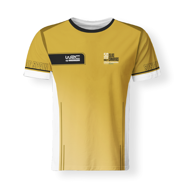 Camiseta 50º Rally Islas Canarias "dorado"  FULL PRINT
