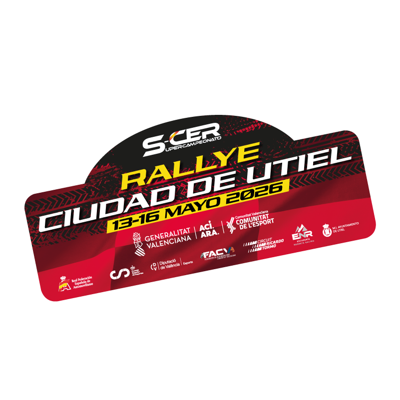Placa adhesivo Rallye Ciudad de Utiel 2026