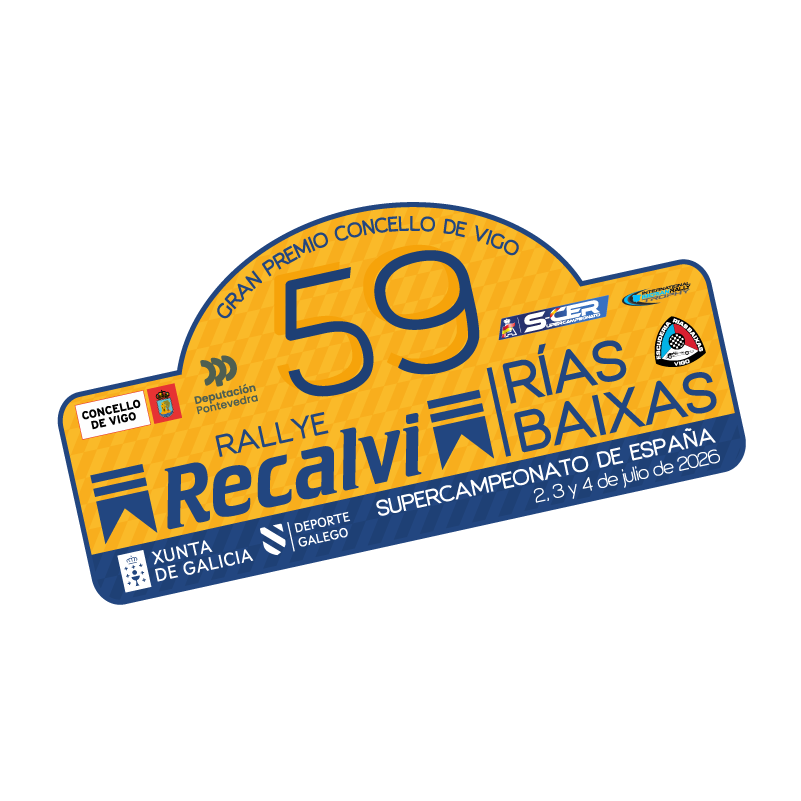 Placa adhesivo 59º Rally Rias Baixas