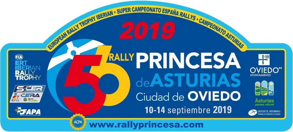 Placa Rallye Princesa de Asturias 2019 grande