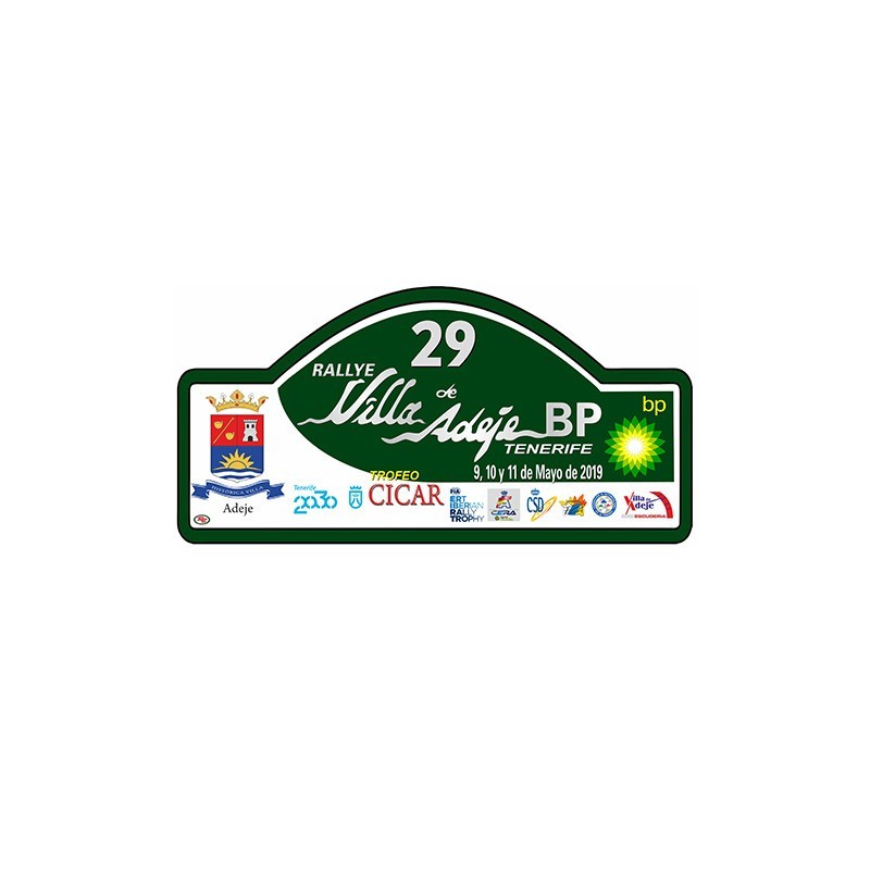Placa Adeje 2019 pequeña